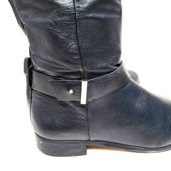 Ann taylor black leather riding boots size 7.5 Brody - Picture 11 of 12